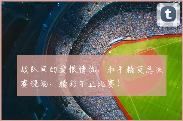 战队间的爱恨情仇,和平精英总决赛现场,精彩不止比赛!